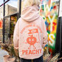 Everything Is Peachy Unisex Graphic Hoodie In Peach, thumbnail 1 of 7