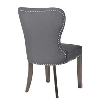 Button Back Grey Dining Chair, 2 of 2