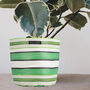 Striped Recycled House Plant Pot Covers Three Sizes, thumbnail 8 of 12