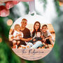 Personalised Wooden Family Portrait Christmas Bauble, thumbnail 1 of 9