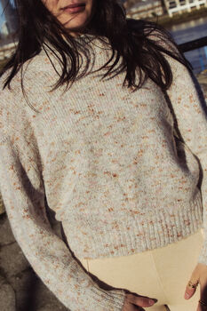 Pink Speckled Fleck Knit Jumper, 5 of 6