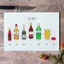 Personalised Family Drinks Chopping Board, thumbnail 2 of 12