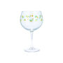 Oranges And Limes Fruit Printed Gin Bowl Balloon Glass, thumbnail 2 of 5