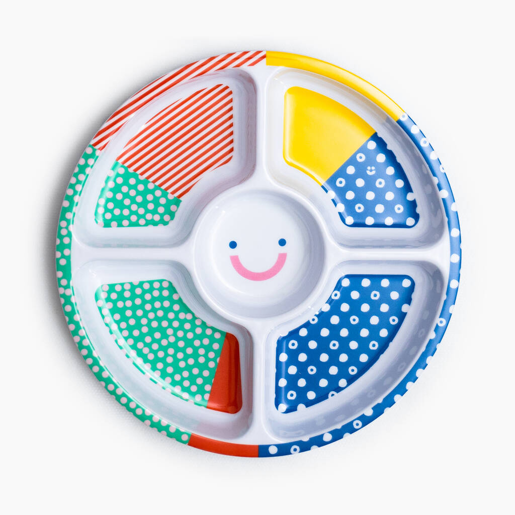 Midi Multicoloured Children's Plate By Pick Plates