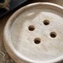 Personalised Six Wooden Button Coasters, thumbnail 4 of 4