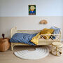 Single Bed Bedding Set, Organic Cotton Ferns Design, thumbnail 2 of 6