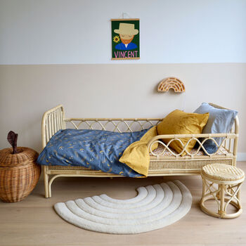 Single Bed Bedding Set, Organic Cotton Ferns Design, 2 of 6