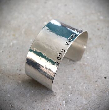 Wide Sterling Silver Cuff, 3 of 5