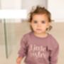 Embroidered Big/Little Sibling Jumpers Brother And Sister Available, thumbnail 3 of 10