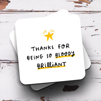 'Thanks For Being So Bloody Brilliant' Personalised Mug, 3 of 3