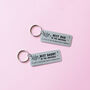 Best Dad In The Universe Personalised Keyring, thumbnail 3 of 7