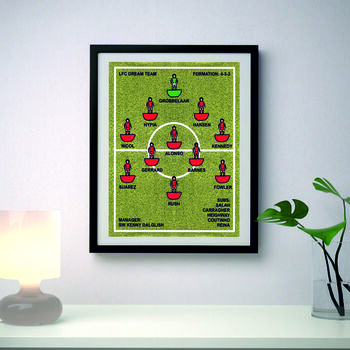Framed 'Favourite Football Team' Print: One Colour Kit, 4 of 6