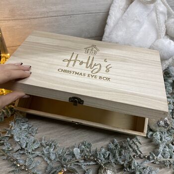 Personalised Artwork Christmas Eve Box Style One, 8 of 11