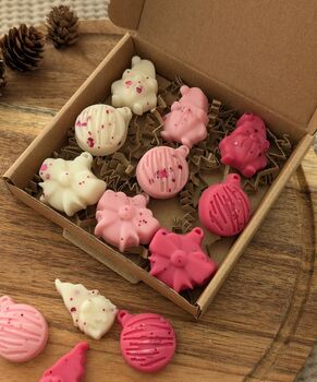 Pink Christmas Wax Melt Gift Set For Christmas, 4 of 8