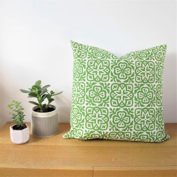 Moroccan Tile Square Cushion Cover, 3 of 12