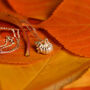 Sterling Silver/ 18ct Gold Plated Pumpkin Pendant, thumbnail 2 of 4