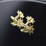 Ship Wheel Gold Cufflinks Gift For Men 316 L Stainless Steel Nautical Accessory, thumbnail 3 of 5