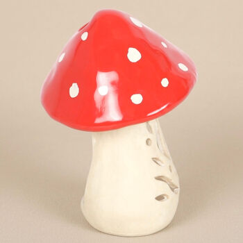 Mushroom Tealight Holder Toadstool Décor, 5 of 6