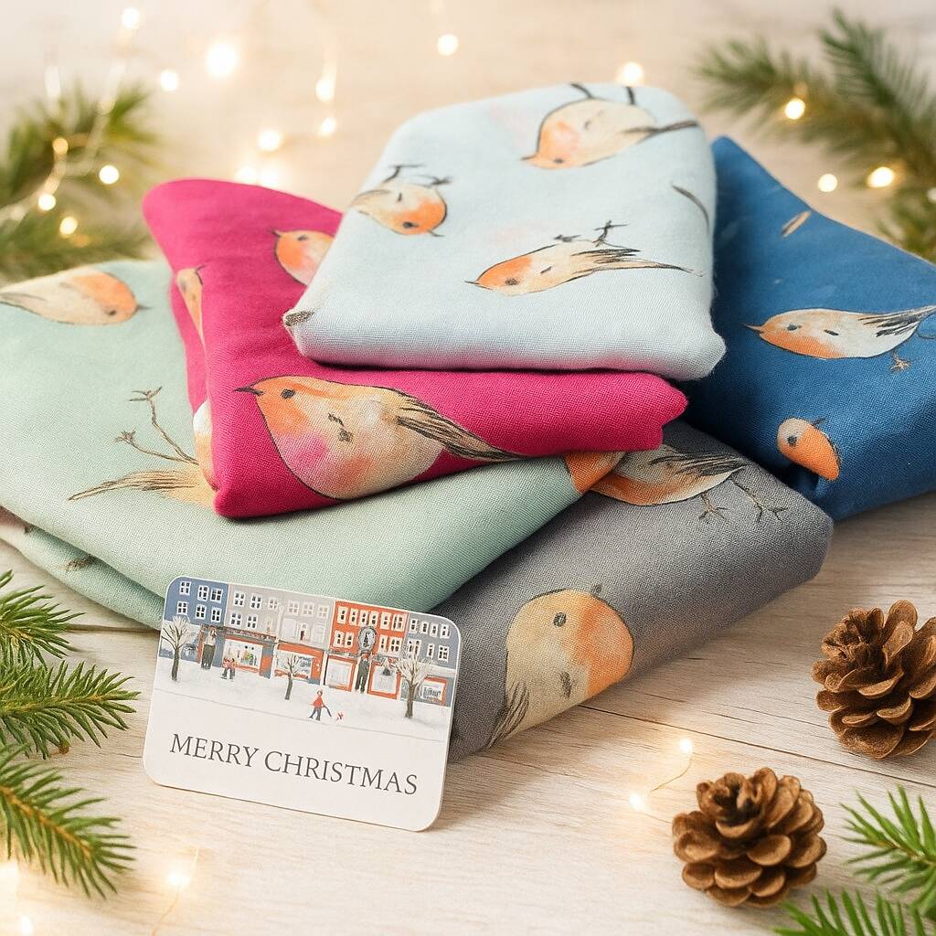 Personalised Robin Sketch Print Scarf, 1 of 10