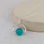 Sterling Silver Semi Precious Bead Spinner Pendant, thumbnail 1 of 7