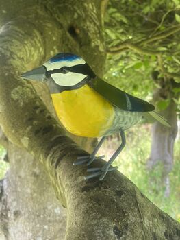 Hand Painted Metal Bluetit, 4 of 9