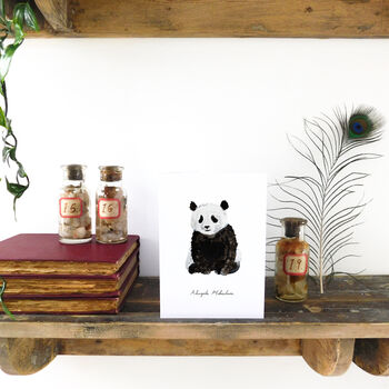 Giant Panda A6 Greetings Card, 2 of 7