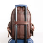 Personalised Brown Leather Backpack With Side Pockets, thumbnail 7 of 11