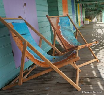 Hammond Painting Art Print Deckchair Life's A Beach, 9 of 12