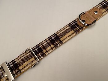 Check Fabric Designer Collar, Matching Lead Available, 4 of 8