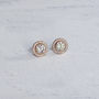 Rose Gold Swarovski Crystal Earrings, thumbnail 4 of 6
