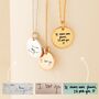 Personalised Handwriting Disc Necklace, thumbnail 1 of 5