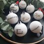 Personalised Ceramic Bauble. Different Styles Available, thumbnail 4 of 5