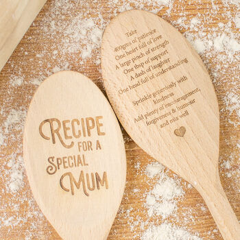 Personalised Recipe For A Special Person Wooden Spoon, 4 of 10