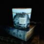Marble Effect Concrete Design Two Wick Pillar Candle, thumbnail 2 of 2