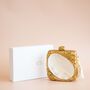 Arwa Mother Of Pearl Square Gold Clutch, thumbnail 4 of 5