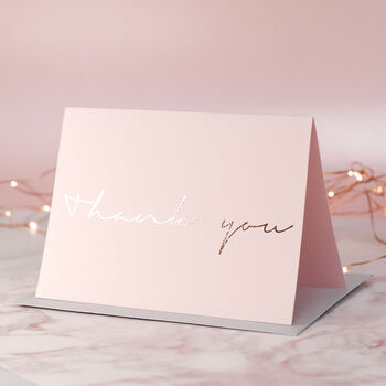 Gold Foil Wedding Thank You Cards Multi Pack, 4 of 7