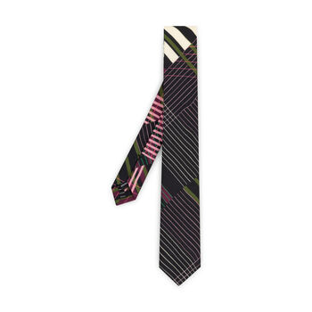 Hendrik Navy Geometric Wool Tie, 2 of 3
