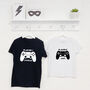 Player One Player Two Gamer T Shirt Set, thumbnail 1 of 4