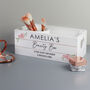 Personalised Abstract Rose White Wooden Crate, thumbnail 2 of 6