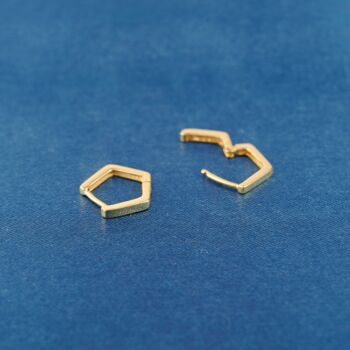 Gold Geometric Hoops, 5 of 7