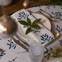 Luxury Designer Christmas Napkin Sets Mistletoe White, thumbnail 3 of 3