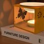 Butterfly Carved Wooden Oil Wax Melt Burner, thumbnail 3 of 8