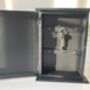 Black Wooden Key Box Cabinet Wall Mounted Freestanding, thumbnail 4 of 11