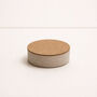 Modern Handmade Geometric Stoneware Trinket Ring Dish, thumbnail 2 of 6