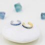 Sterling Silver Sapphire Blue Ombre Cz Ear Cuff, thumbnail 2 of 10