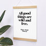 'All Good Things Are Wild And Free' Children's Print, thumbnail 2 of 5