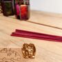 Mini Brass Ganesha In Palms Incense Joss Stick Holder, thumbnail 9 of 10
