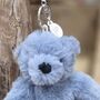 Pip The Plush Blue Teddy Bear Keyring, thumbnail 2 of 2