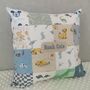 Keepsake Memory Pillow Made From Baby Clothes: Favourite Characters Patchwork Cushion Gift, thumbnail 9 of 12