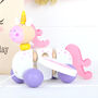 Pull Along Toy Unicorn Toy With Personalised Cotton Bag, thumbnail 4 of 6